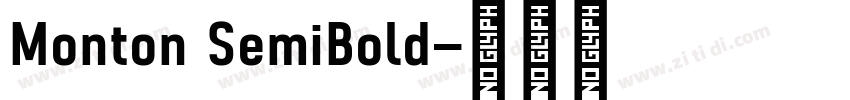 Monton SemiBold字体转换